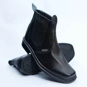 Bota Látex Masculina Vaqueta Preta Calçados Meirelles